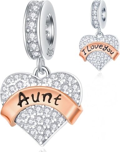 Family Charms, 925 Sterling Silver Mother Father Daughter Son Sister Brother Godmother Goddaughter Nana Grandpa Nephew Husband Wife Aunt Uncle Best Friends,I Love You Dangle,fit European Bracelet in Kuwait