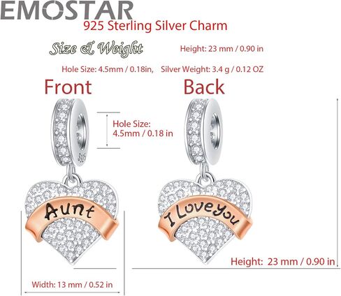 Family Charms, 925 Sterling Silver Mother Father Daughter Son Sister Brother Godmother Goddaughter Nana Grandpa Nephew Husband Wife Aunt Uncle Best Friends,I Love You Dangle,fit European Bracelet in Kuwait