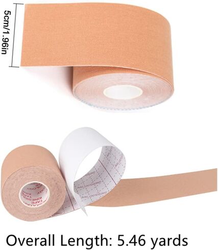 DLAIVOR Breast Tape, with 10Pcs Reusable Nipple Cover, Waterproof Adhesive push up tape Breathable Chest Support Tape in Kuwait