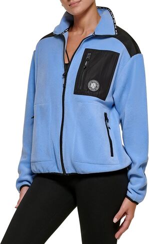 DKNY Women's Sport Full Zip Hybrid Polar Fleece Jacket in Kuwait