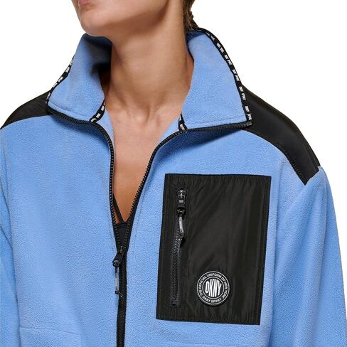 DKNY Women's Sport Full Zip Hybrid Polar Fleece Jacket in Kuwait