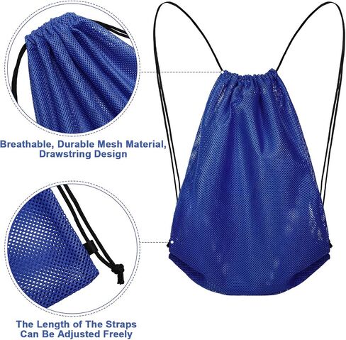 Frienda Mesh Drawstring Backpack Bag Multifunction Mesh Bag for Swimming, Gym, Clothes (Black) in Kuwait