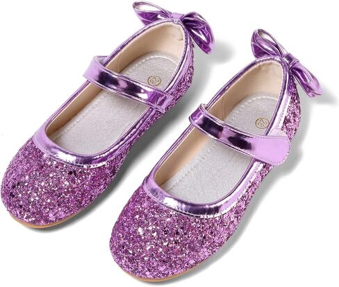 أحذية YIBLBOX للفتيات اللامعة باليه المسطحة Mary Jane Sparkle Princess Dress للأطفال الصغار in Kuwait