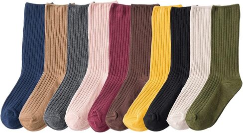 CHUNG Women Cotton Socks Crew Calf Multi-Color Solid for Students 5.5-9 Teenagers Juniors Seniors Young Lady Girls in Saudi Arabia