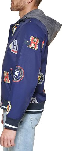 Tommy Hilfiger Men's Fashion Bomber with Attached Jersey Hood in Saudi Arabia