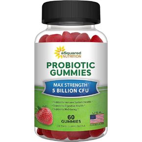 بروبايوتك جاميز - 5 بيليون CFU - بروبيوتيكس للنساء والرجال البالغين - مكمل غذائي قابل للمضغ بديل للكبسولات حبوب - DE111 عصية سوبتيليس - صحة الجهاز الهضمي والمناعة - 60 قرص مضغ in Kuwait