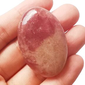 African Bloodstone Mini Oval Palm Pocket Healing Crystal Massage Spa Energy Stone,Crystals and Healing Stones