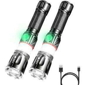Tactical Flashlight Rechargeable, High Lumens Led Flashlights Handheld-Magnetic Base, Super Bright, Zoomable, Water-Resistance, 4 Modes, Powerful Flash Light for Camping, Hiking and Emergence in Saudi Arabia