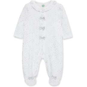 Little Me Clothes for Baby Boys' and Girls' Velour Footie Sleeper Rompers