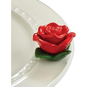 Nora Fleming Roses are Red (Red Rose) A276 - Hand-Painted Ceramic Valentine's Day Décor - Spring Minis for The Home and Office in Kuwait