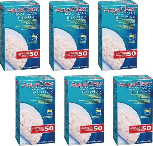 (6 Pack) Aquaclear 50-gallon Biomax in Saudi Arabia