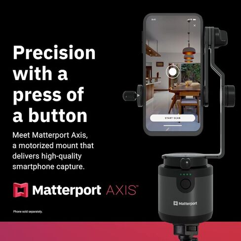 مثبت Matterport Axis Gimbal - حامل دوار بمحرك لجولة افتراضية ثلاثية الأبعاد احترافية 360 صورة مع حامل ثلاثي محمول وقابل للطي in Kuwait