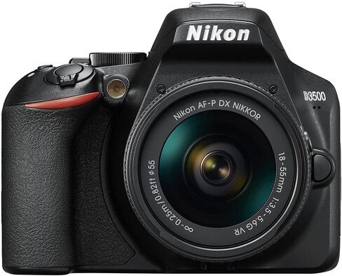 Nikon D3500 24.2MP DSLR Digital Camera with AF-P DX 18-55mm Lens (1590) Deluxe Bundle -Includes- Sandisk 64GB SD Card + Large Camera Bag + Filter Kit + Spare Battery + Telephoto Lens + More in Saudi Arabia