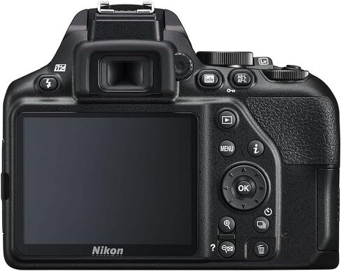 Nikon D3500 24.2MP DSLR Digital Camera with AF-P DX 18-55mm Lens (1590) Deluxe Bundle -Includes- Sandisk 64GB SD Card + Large Camera Bag + Filter Kit + Spare Battery + Telephoto Lens + More in Saudi Arabia