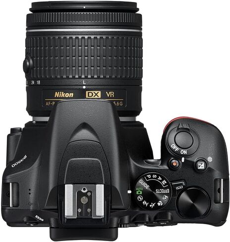 Nikon D3500 24.2MP DSLR Digital Camera with AF-P DX 18-55mm Lens (1590) Deluxe Bundle -Includes- Sandisk 64GB SD Card + Large Camera Bag + Filter Kit + Spare Battery + Telephoto Lens + More in Saudi Arabia