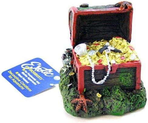 Blue Ribbon Captain Kidd Treasure Aquarium Ornament, Small in Saudi Arabia