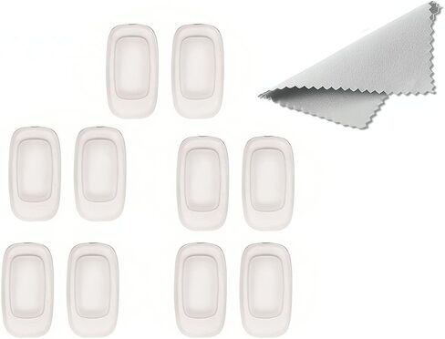 نظارات شمسية من NLQHOPTS مع 5 أزواج من نظارات الأنف من السيليكون الناعم في حماية الأنف، وسادات جسر الأنف البديلة للنظارات لإطار النظارات الشمسية ماوي (11 مم، مربعة/مستطيلة) in Kuwait