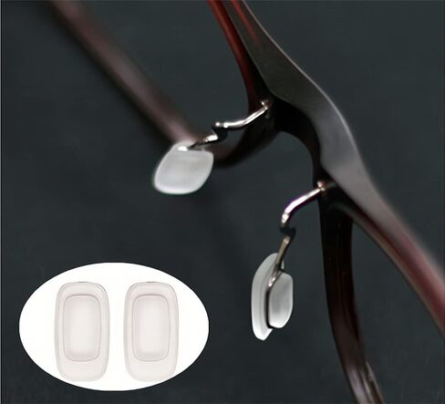 نظارات شمسية من NLQHOPTS مع 5 أزواج من نظارات الأنف من السيليكون الناعم في حماية الأنف، وسادات جسر الأنف البديلة للنظارات لإطار النظارات الشمسية ماوي (11 مم، مربعة/مستطيلة) in Kuwait