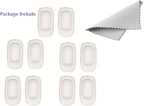 نظارات شمسية من NLQHOPTS مع 5 أزواج من نظارات الأنف من السيليكون الناعم في حماية الأنف، وسادات جسر الأنف البديلة للنظارات لإطار النظارات الشمسية ماوي (11 مم، مربعة/مستطيلة) in Kuwait