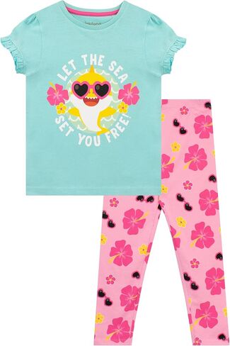 Pinkfong Girls Top and Leggings Set Baby Shark in Saudi Arabia