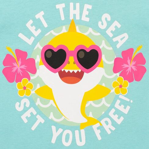 Pinkfong Girls Top and Leggings Set Baby Shark in Saudi Arabia