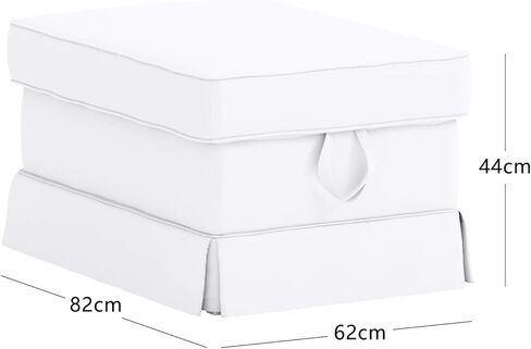 غطاء ايكتورب العثماني من البوليستر ذو الكتان هو غطاء قابل للتخصيص لغطاء مسند القدمين IKEA Ektorp (عثماني من البوليستر) in Kuwait