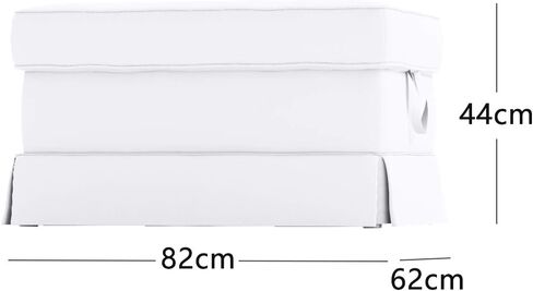 غطاء ايكتورب العثماني من البوليستر ذو الكتان هو غطاء قابل للتخصيص لغطاء مسند القدمين IKEA Ektorp (عثماني من البوليستر) in Kuwait