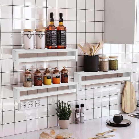 رف كتب عائم من Lixintray مقاس 24 بوصة مجموعة من 3، أرفف كتب حضانة مثبتة على الحائط لديكور الحمام، غرفة الأطفال، رف توابل المطبخ، منظم رف الكتب لديكور حضانة الطفل in Kuwait