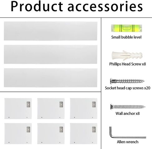 رف كتب عائم من Lixintray مقاس 24 بوصة مجموعة من 3، أرفف كتب حضانة مثبتة على الحائط لديكور الحمام، غرفة الأطفال، رف توابل المطبخ، منظم رف الكتب لديكور حضانة الطفل in Kuwait
