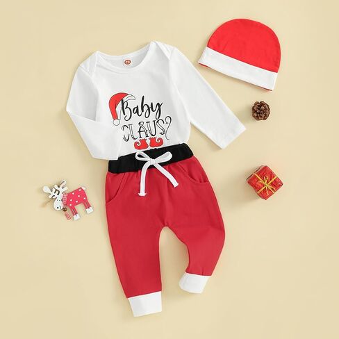 Ursobutegl My First Halloween Baby Girl Boy Outfits Cutest Pumpkin Romper Oneise Print Pants Hat Newborn Infant Clothes Set in Kuwait