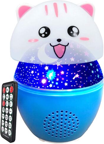 SEVENKA Night Light for Kids, 16 Lighting Modes Star Lights for Bedroom, 360° Rotating with Bluetooth Speaker, Rechargeable Baby Night Light Projector for Nursery Baby Bedroom Décor in Kuwait