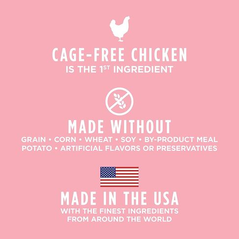 وصفة غريزة خام لتعزيز صحة الجلد والمعطف خالية من الحبوب مع طعام الكلاب الجاف الطبيعي والدجاج الحقيقي من Nature's Variety، حقيبة بوزن 4 رطل in Kuwait