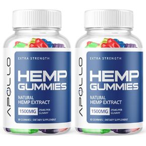 (2 Pack) Apollo Hemp Gummies - Apollo Hemp Gummies with Premium Hemp Extract, Apollo Hemp Extract Gummies, Advanced Formula Supplement (120 Gummies) in Kuwait