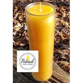 Beeswax Vigil Meditation Prayer Devotional Candle Burns up to 100 Hours. Pure 100% Local Beeswax