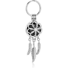 shajwo Cremation Jewelry Dream Catcher Urn Keychain for Ashes for Women Men Memorial Angel Wing Human Pet Ashes Pendant in Kuwait