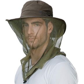 Comhats Net Nylon Mesh Veil Bucket Hats for Men Sun UV Protection Fishing/Gardening/Boating Outdoor