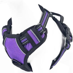 No Pull Dog Harness, Large Black Tactical Vest Harness, Heavy Duty 900D Nylon Reflective Pet Harness with Front & Back Control Handles, Adjustable Padded Vest for Large Dogs German Shepherd in Saudi Arabia