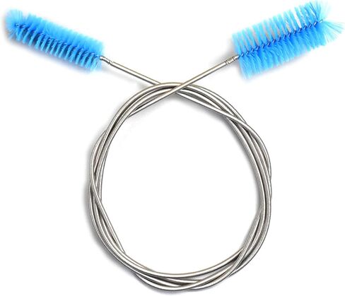 UnisonPet Aquarium Filter Brush, Flexible Tube Cleaning Long Hose Brush, Stainless Steel Cleaning Brush for Fish Tank Aquarium, Double Ended Hose Brush Pipe Clean Brush in Kuwait