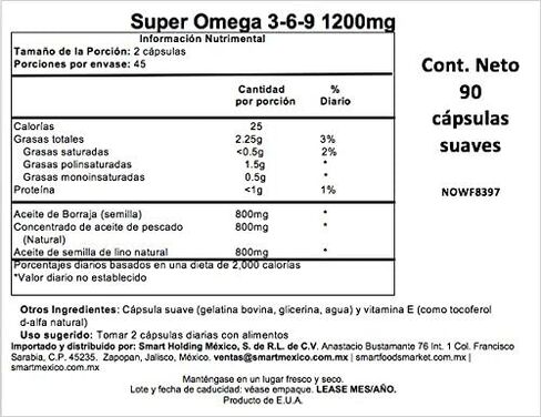NOW Foods - Super Omega 3-6-9 1200 mg. - 90 Softgels in Saudi Arabia
