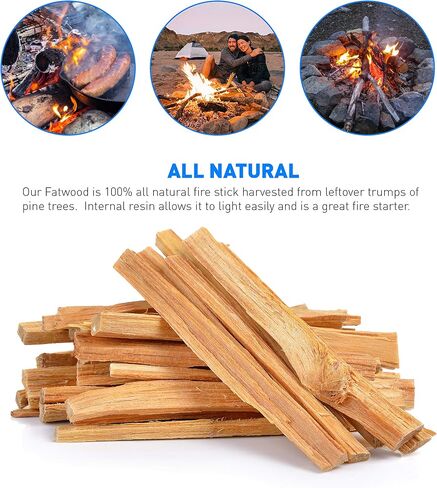 Eco-Stix Fatwood Fire Starter Kindling Firewood Sticks Bulk Packaged Firestarters 100% All Natural Resin Ocote Pine 10 Lbs in Saudi Arabia