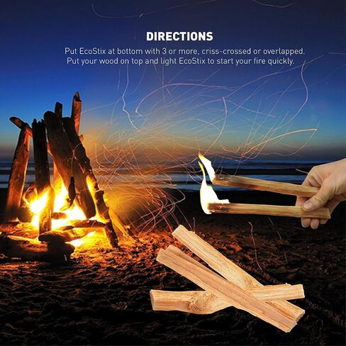 Eco-Stix Fatwood Fire Starter Kindling Firewood Sticks Bulk Packaged Firestarters 100% All Natural Resin Ocote Pine 10 Lbs in Saudi Arabia