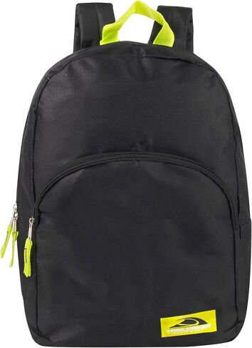 Color Block Backpacks for School Boys and Girls, 15 Inch Two Tone Backpack for Classroom, Work, Travel for Kids and Adults in Saudi Arabia