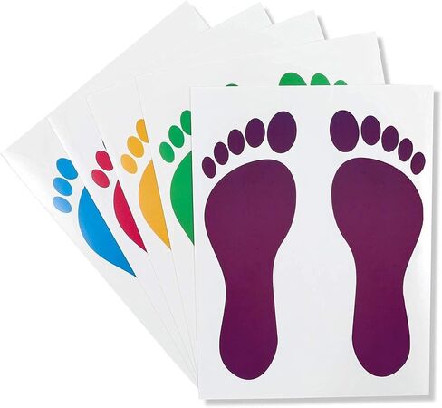 Kids Footprint Decal Stickers for Classroom Decor (32 Pairs) in Saudi Arabia