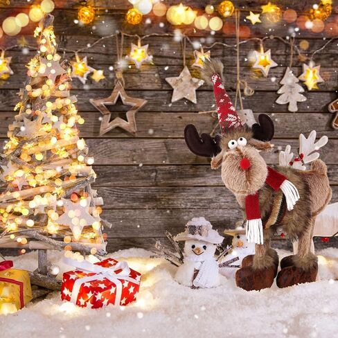 الرنة عيد الميلاد الديكور عيد الميلاد ديكور الغزلان - التماثيل السويدية سانتا الأيائل زينة طاولة عيد الميلاد اليدوية أفخم التماثيل الجاموس منقوشة للمنزل عطلة ديكور داخلي in Kuwait