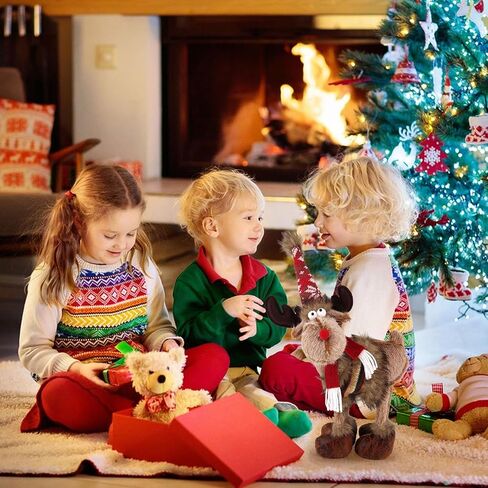 الرنة عيد الميلاد الديكور عيد الميلاد ديكور الغزلان - التماثيل السويدية سانتا الأيائل زينة طاولة عيد الميلاد اليدوية أفخم التماثيل الجاموس منقوشة للمنزل عطلة ديكور داخلي in Kuwait