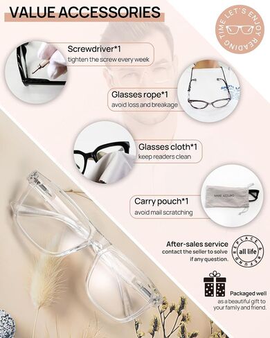 MARE AZZURO Retro Big Reading Glasses Men Lightweight Readers 1.0 1.25 1.5 1.75 2.0 2.25 2.5 2.75 3.0 3.5 4.0 5.0 6.0 in Saudi Arabia