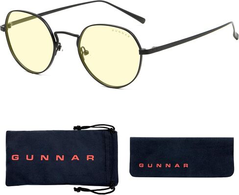 GUNNAR - نظارات ألعاب وكمبيوتر ممتازة - تحجب 65% من الضوء الأزرق - لانهائي، ذهبي، لون كهرماني in Kuwait