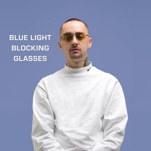 GUNNAR - نظارات ألعاب وكمبيوتر ممتازة - تحجب 65% من الضوء الأزرق - لانهائي، ذهبي، لون كهرماني in Kuwait