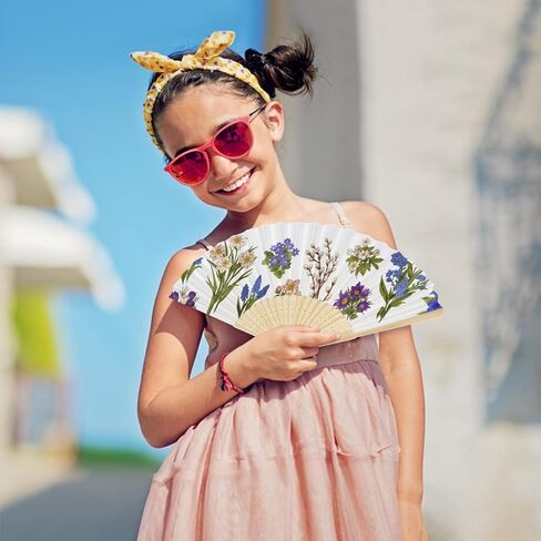 يوتاكو 20 قطعة من مراوح ورقية بيضاء قابلة للطي، مراوح يد للنساء من الخيزران قابلة للطي، مراوح ورقية محمولة باليد لتزيين حفلات الزفاف بنفسك in Kuwait