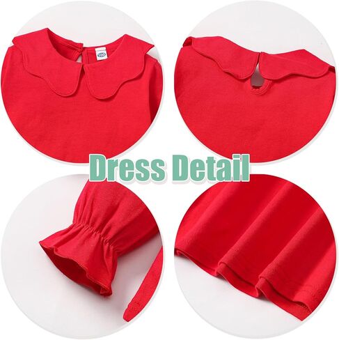 زد اف زد دي رين تي شيرت بياقة مكشكشة للبنات الصغيرات بلون سادة واكمام مكشكشة للاطفال بلوزة كاجوال سادة in Kuwait